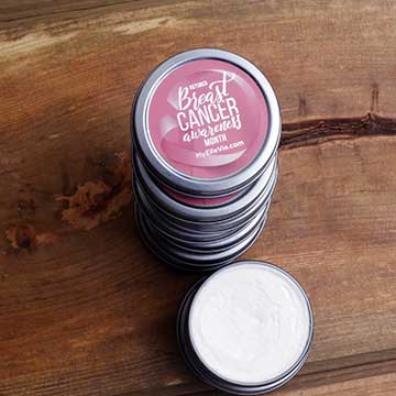 Breast Cancer Awareness Shea Tins