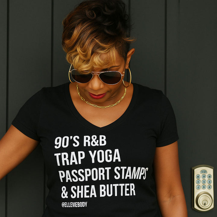 Elle Vie V-Neck Tee & Tote Bundle